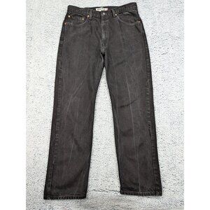 Vintage Levis 505 Jeans Sz 38X34 (Act. 36X34) Straight Leg Punk Grunge Y2K Black